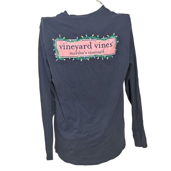 Vineyard Vines Mens Shirt Martha's Vineyard Blue Long Sleeve Size small Tee good - Picture 1 of 5